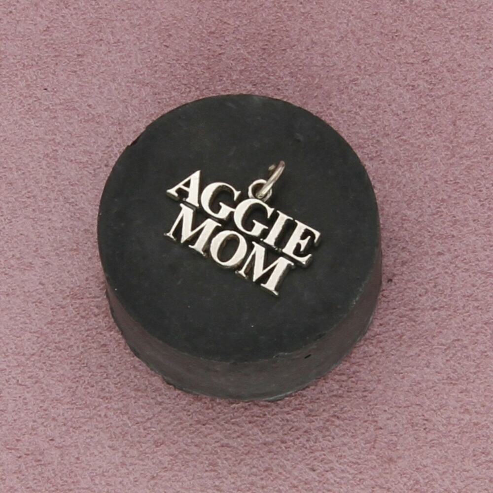 sterling silver vintage texas a&m aggie mom charm pendant
